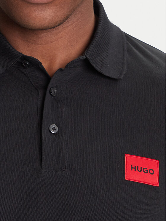 HUGO Hugo Polo Dereso222 50466202 Czarny Slim Fit