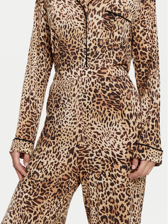 Guess Guess Piżama O5RX08 KCIN2 Brązowy Regular Fit