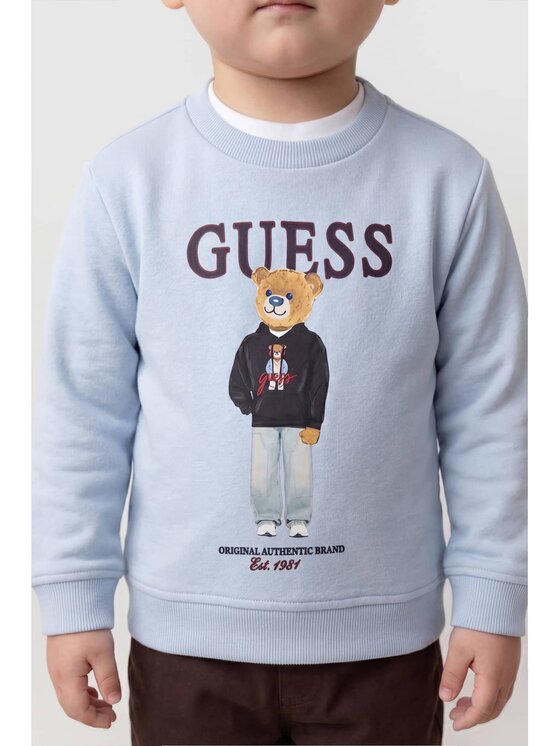 Guess Kids Guess Kids Bluza 183756 Niebieski Classic Fit