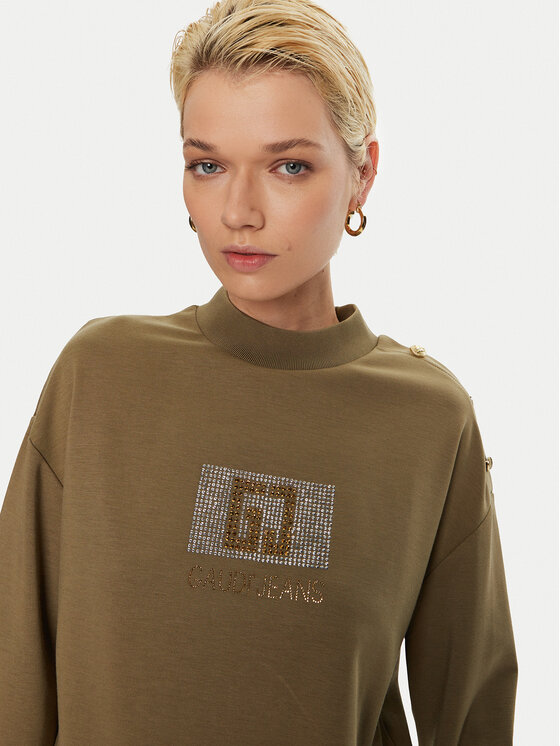 Gaudi Gaudi Суитшърт 421BD64004 Каки Regular Fit
