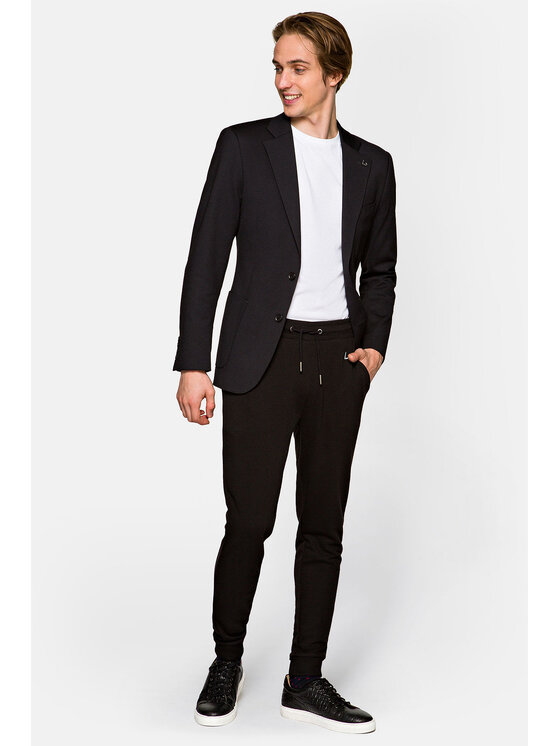 Lancerto Lancerto Spodnie dresowe Dax Czarny Regular Fit