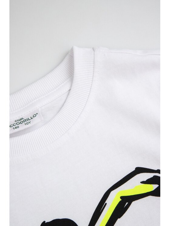 Coccodrillo Coccodrillo T-Shirt ZC6143213VBA-001 Biały Regular Fit