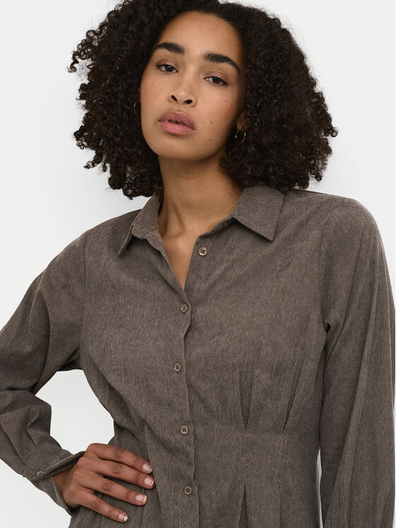 Kaffe Kaffe Rochie tip cămașă Hermine 10509115 Maro Regular Fit