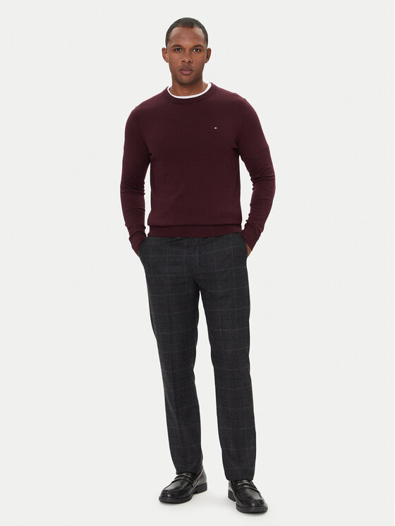 Tommy Hilfiger Tommy Hilfiger Pullover MW0MW28046 Dunkelrot Regular Fit