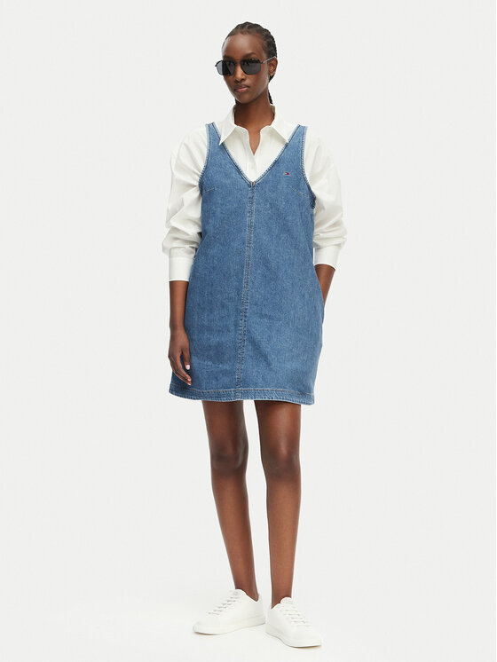 Tommy Jeans Tommy Jeans Vestito di jeans DW0DW22876 Blu Relaxed Fit