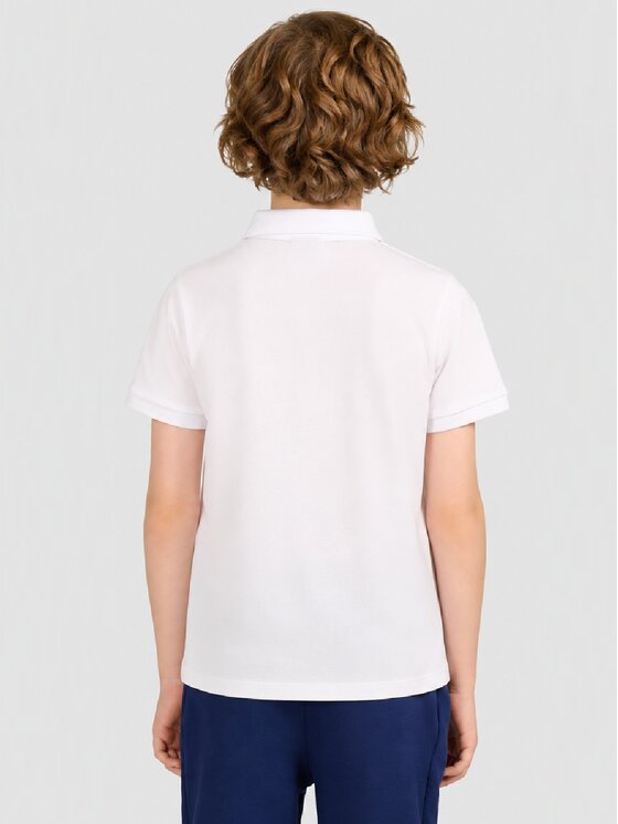 4F 4F Polo 4FJWMM00TPTSM0821 Biały Active Fit