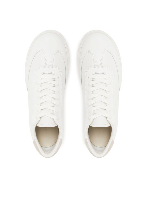 Calvin Klein Calvin Klein Sneakers Low Top Lace Up Tmbl Lth HM0HM01803 Alb