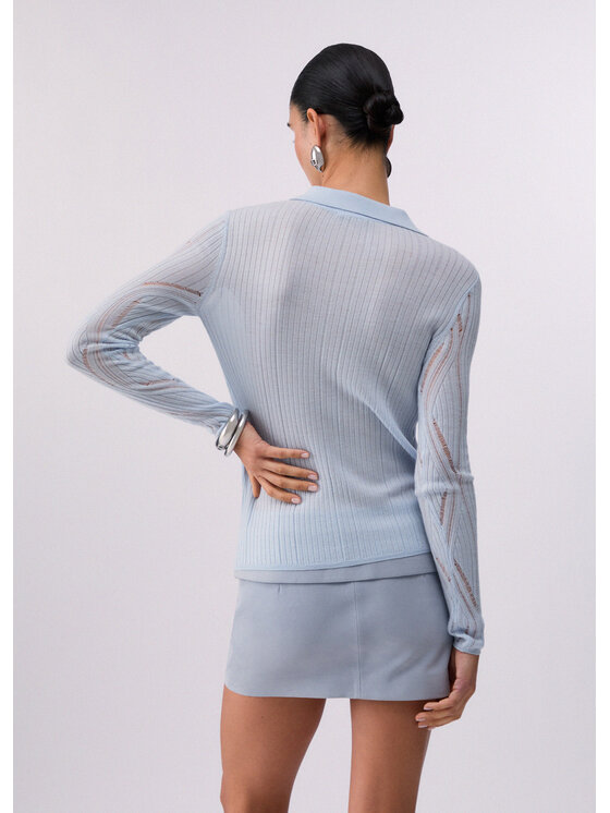 Liu Jo Liu Jo Maglione CA6062MA77QP9580 Celeste Regular Fit