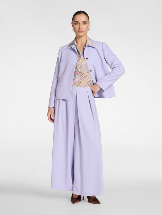 Elena Mirò Elena Mirò Marynarka R060P000109N0A9 Fioletowy Boxy Fit