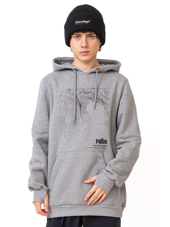 Palto Palto Bluza Mountain Peak Szary Long Fit