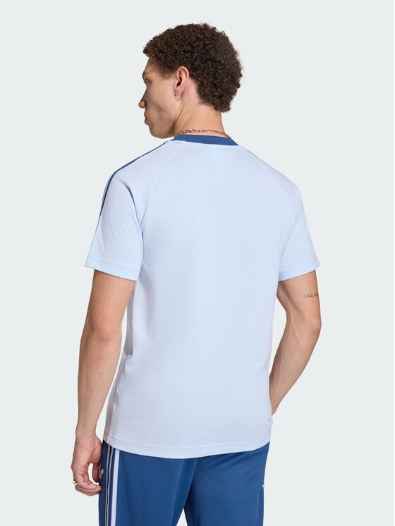 adidas adidas Koszulka techniczna 161929 Niebieski jasny Slim Fit
