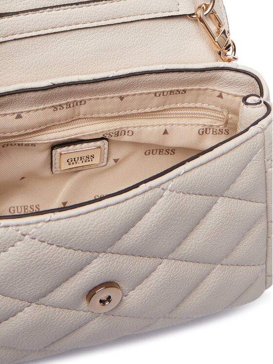 Guess Guess Geantă Frances Mini HWQG22 41780 Crem