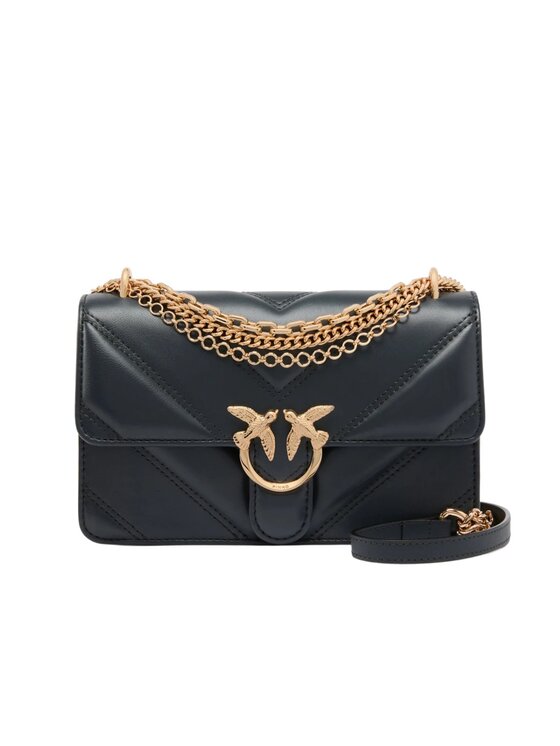 PINKO PINKO Torba LOVE ONE MINI TRIPLA CATENA NA Szary
