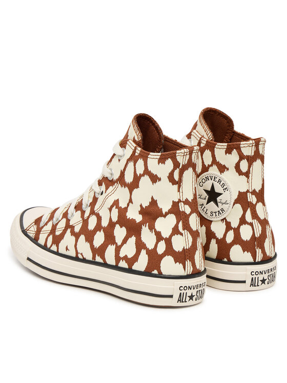 Converse Converse Trampki Chuck Taylor All Star Cow Print A17924C Brązowy