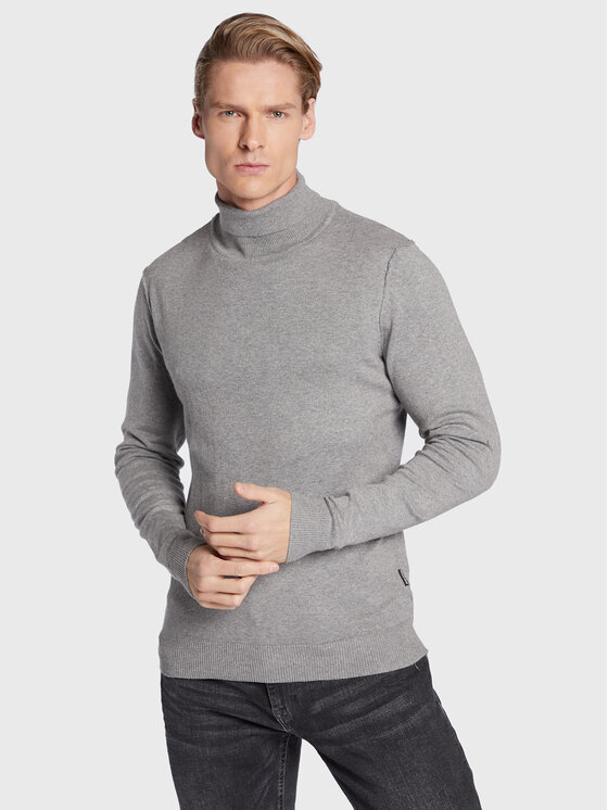 Blend Поло 20714624 Сив Regular Fit