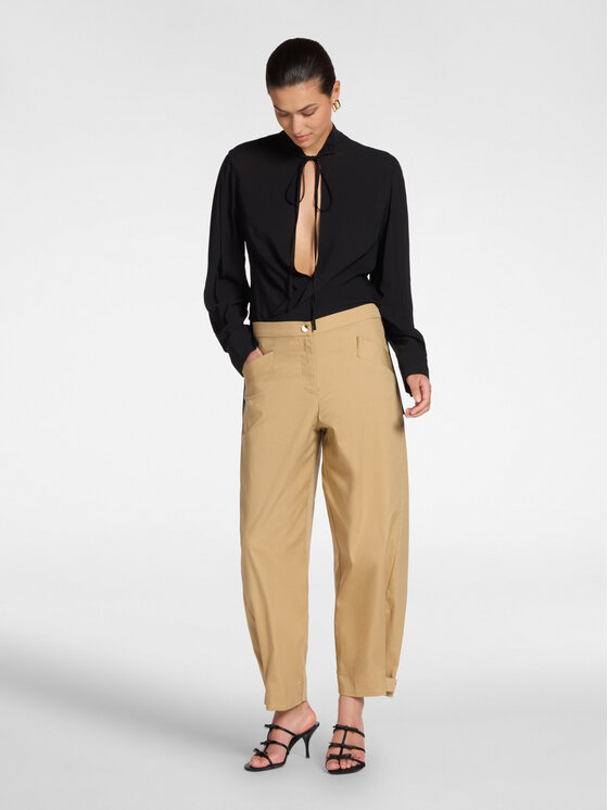 Elena Mirò Elena Mirò Pantaloni di tessuto P189P000430N012 Marrone Regular Fit