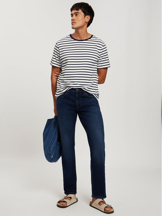 Cross Jeans Cross Jeans T-Shirt 16067-001 Granatowy Regular Fit