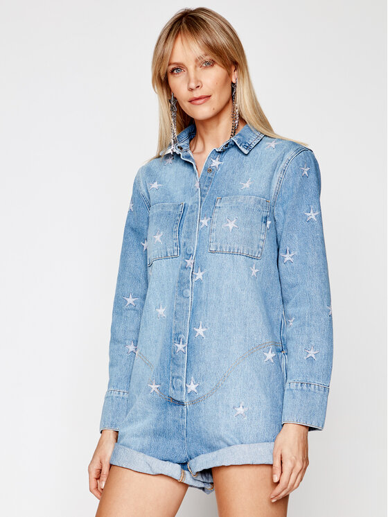 One Teaspoon One Teaspoon Overal Pac Star Prophecy 23692 Modrá Relaxed Fit