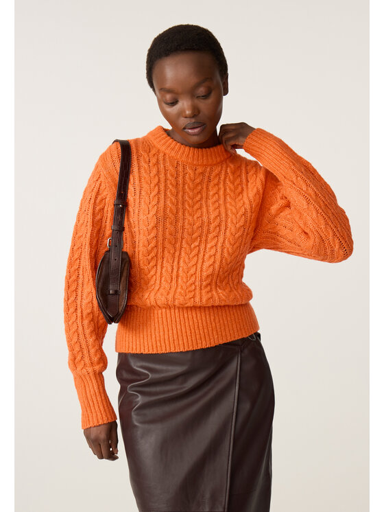 Fabienne Chapot Fabienne Chapot Sweter 6687-1381-173 Pomarańczowy Regular Fit