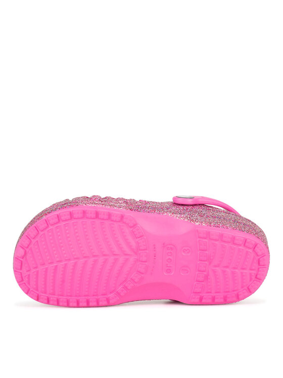 Crocs Crocs Papucs BAYA GLITTER CLOG T 207014-7AA Rózsaszín