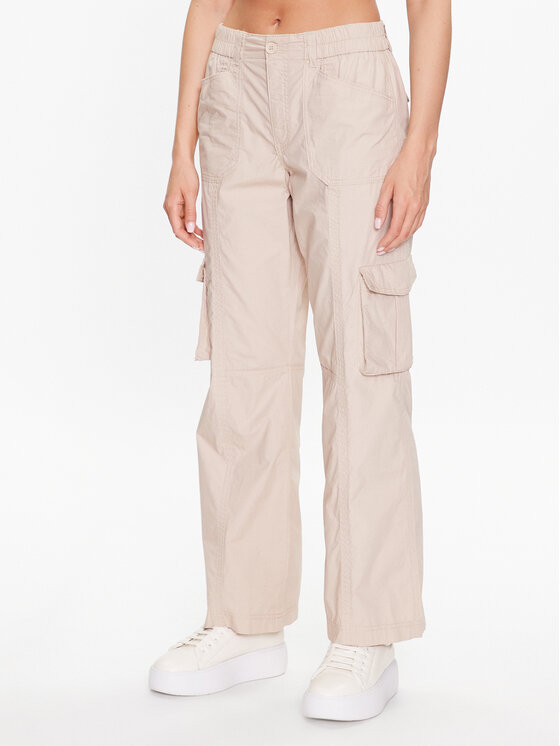 ESPRIT - High-rise straight leg trousers at our online shop
