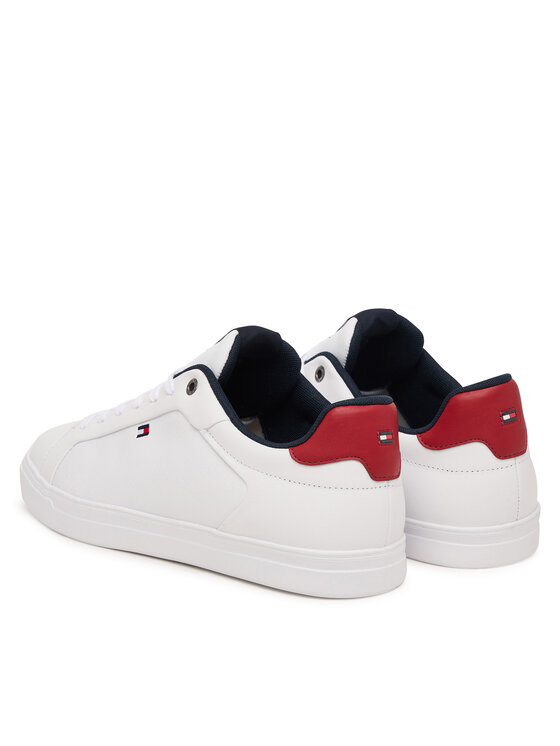 Tommy Hilfiger Tommy Hilfiger Sneakers Lightweight Pinperf Lth Sneaker FM0FM05981 Alb