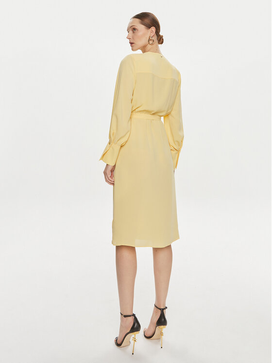 Rinascimento Rinascimento Abito da cocktail CFC0117654003 Giallo Regular Fit