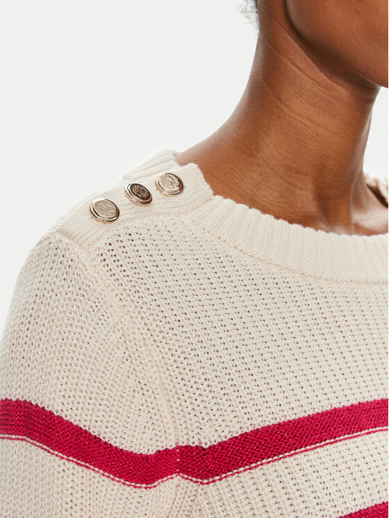 Morgan Morgan Pullover 241-MASHI Écru Regular Fit