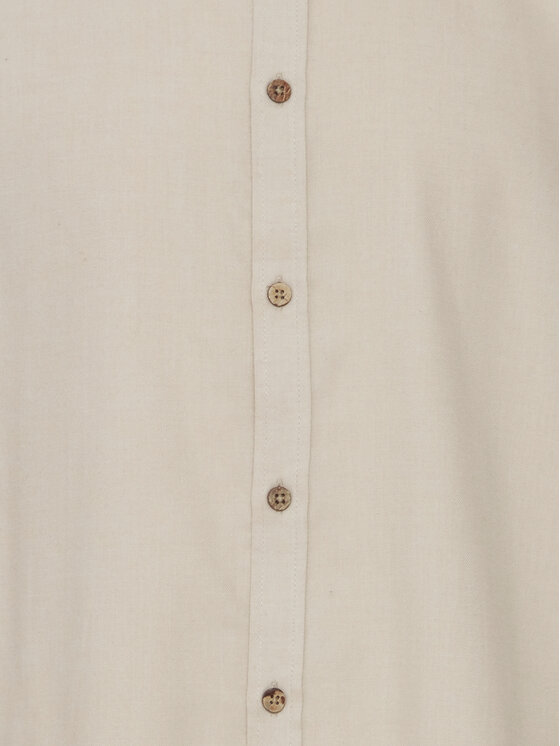 Solid Solid Πουκάμισο 21107465 Μπεζ Regular Fit