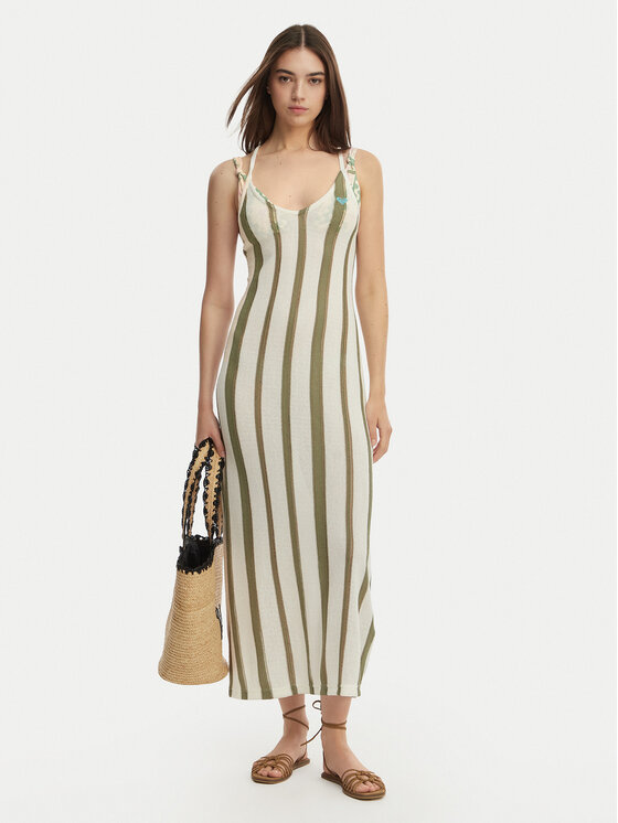 Roxy Roxy Vestito da spiaggia Nalu Sunset ERJX603502 Bianco Regular Fit