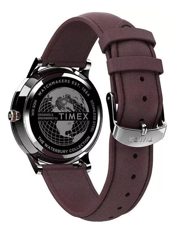 Timex Timex Zegarek TW2V28800 Fioletowy