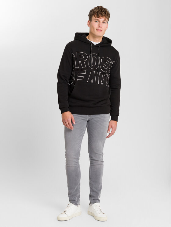 Cross Jeans Cross Jeans Bluza 25366-020 Czarny Regular Fit