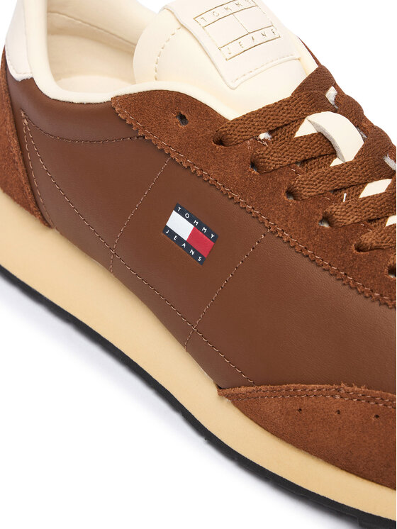 Tommy Jeans Tommy Jeans Αθλητικά Retro Runner Archive Ltr EN0EN03097 Καφέ