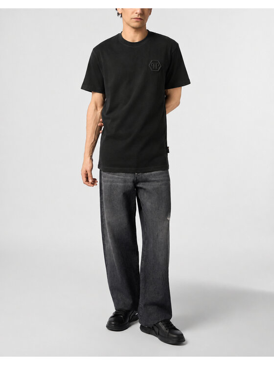 PHILIPP PLEIN PHILIPP PLEIN Tričko 31299 Čierna Regular Fit