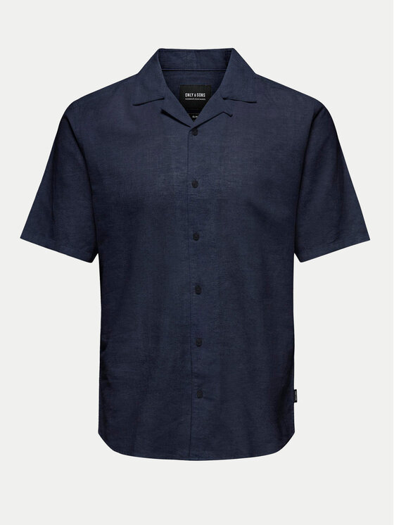 Only & Sons Only & Sons Koszula Caiden 22025116 Granatowy Slim Fit