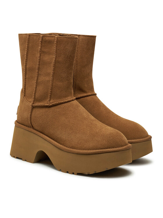 Ugg Ugg Škornji W Classic Twin Seam New Heights 1158313 Rjava