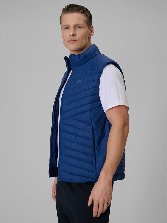 4F 4F Gilet 4FWSS26TVJAM345-31S Blu Regular Fit