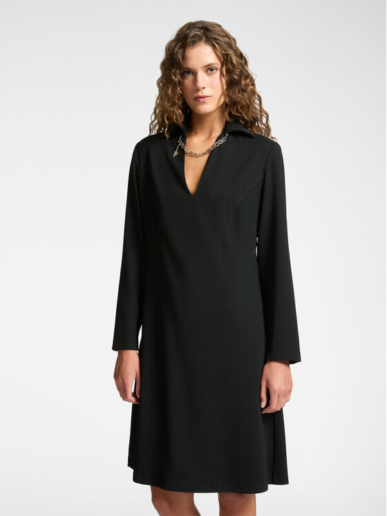 Elena Mirò Elena Mirò Sukienka codzienna 7430P000234N033 Czarny A-Line Fit