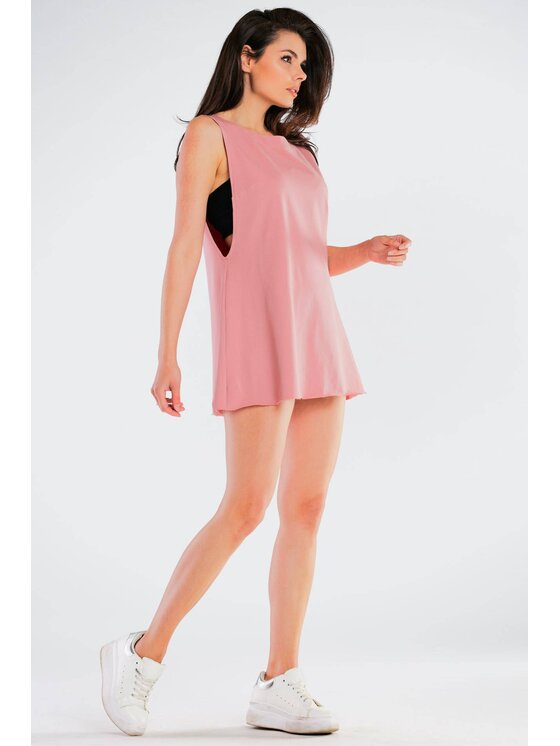 Infinite You Infinite You Sukienka letnia M245 Różowy Basic Fit