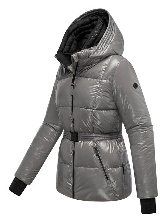 Navahoo Navahoo Kurtka zimowa Eisglanz Szary Regular Fit