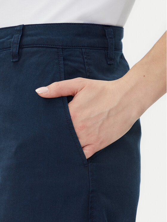 Tommy Hilfiger Tommy Hilfiger Спідниця-міді Co Blend Midi Skirt WW0WW44726 Cиній Regular Fit