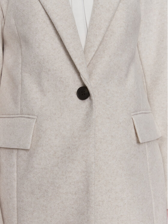 ONLY ONLY Cappotto di transizione Nancy 15292832 Bianco Regular Fit