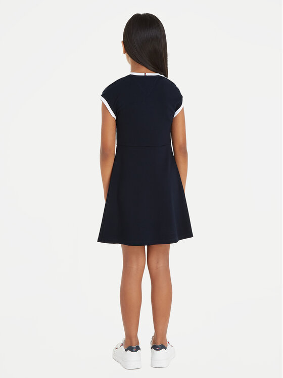 Tommy Hilfiger Tommy Hilfiger Kleid für den Alltag 1985 KG0KG07933 Dunkelblau Regular Fit
