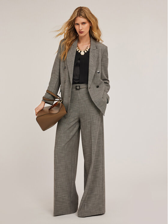 Motivi Motivi Pantaloni di tessuto P229Q003810N013 Grigio Over Fit