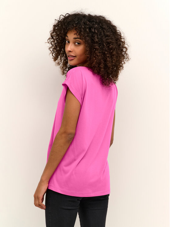 Kaffe Kaffe T-shirt Kalise 10504040 Ružičasta Regular Fit