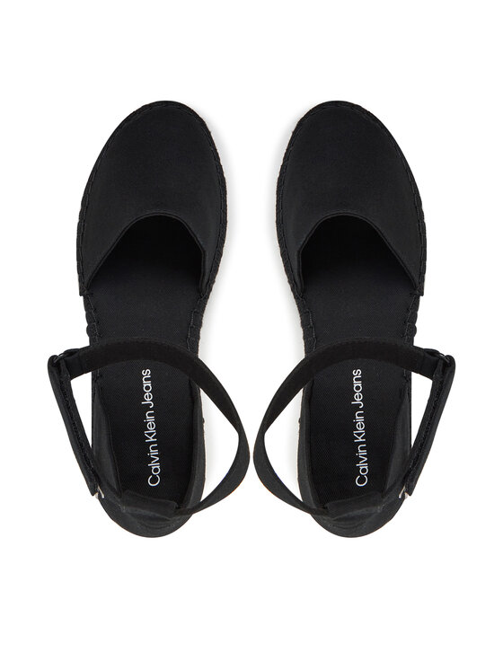 Calvin Klein Jeans Calvin Klein Jeans Espadryle Flatform Espadrille Sling Mg YW0YW01735 Czarny