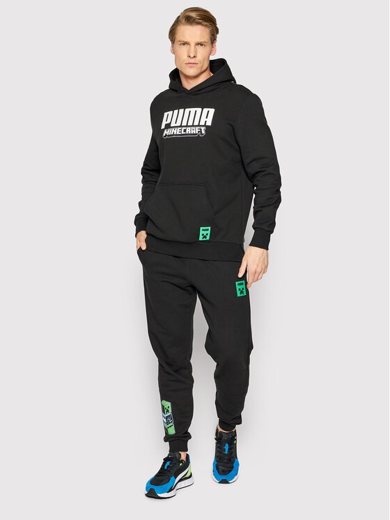 Puma Puma Bluza MINECRAFT 534376 Czarny Regular Fit