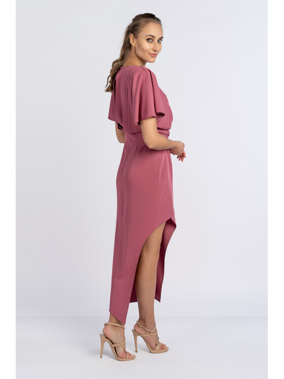 Salme Salme Elegantné šaty Lauren Ružová Regular Fit
