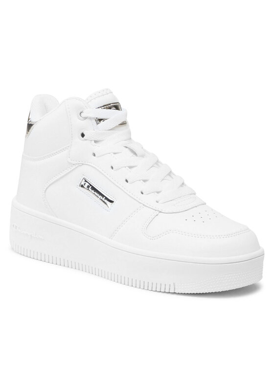 Champion Champion Sneakers Mid Cut Shoe Rebound Platform Mid Metal S11607-WW001 Bianco