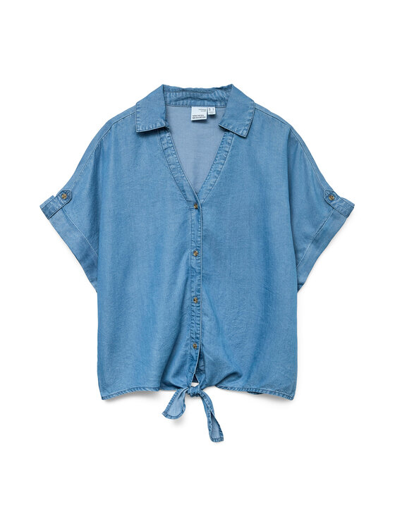 Vero Moda Vero Moda Marškiniai Fleur 10326059 Mėlyna Regular Fit